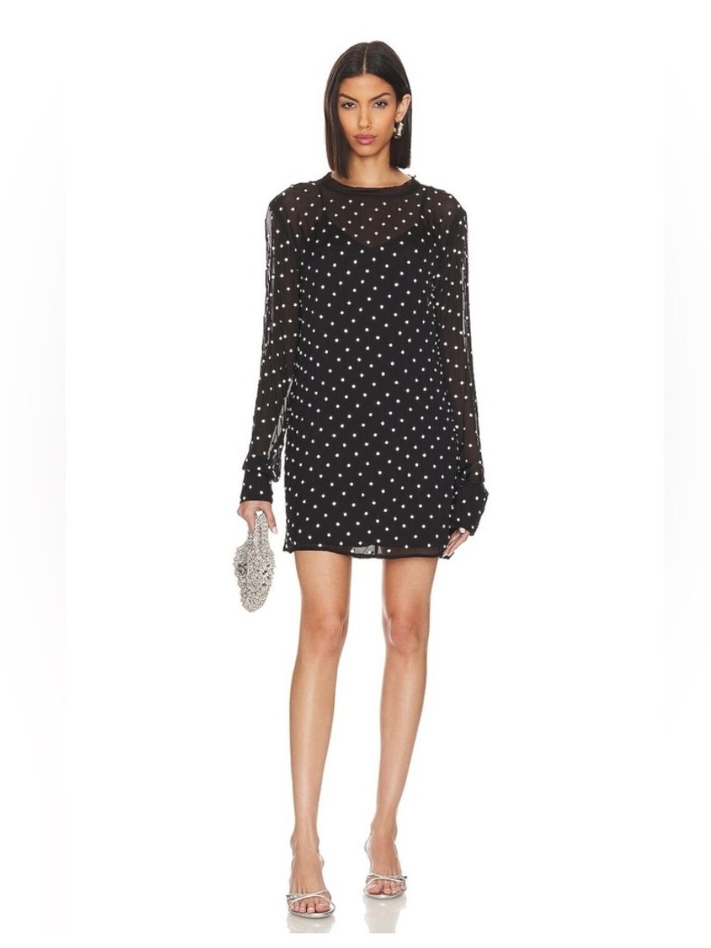 Dodo Bar Or Lidor Mini Dress in Black size 42 NWT